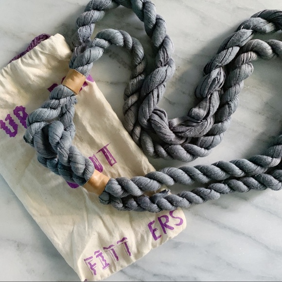 Urban Outfitters Cloth Braided Necklace in Blue Grey - Picture 4 of 4